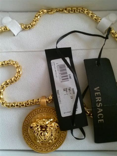 mens gold versace chain for sale|Versace gold chain dress.